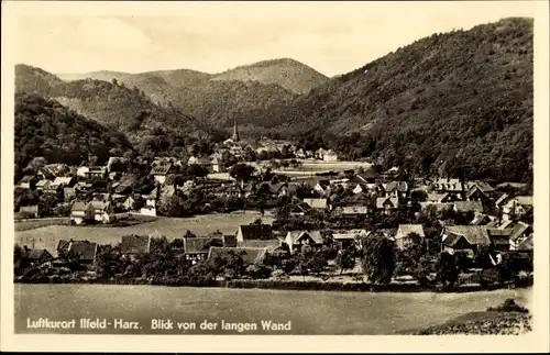 Ak Ilfeld am Harz Thüringen, Blick von der langen Wand