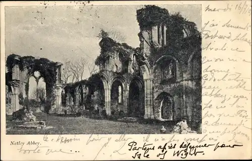 Ak Netley Abbey Hampshire England, Netley Abbey