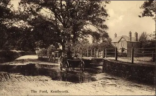 Ak Kenilworth Warwickshire England, The Ford