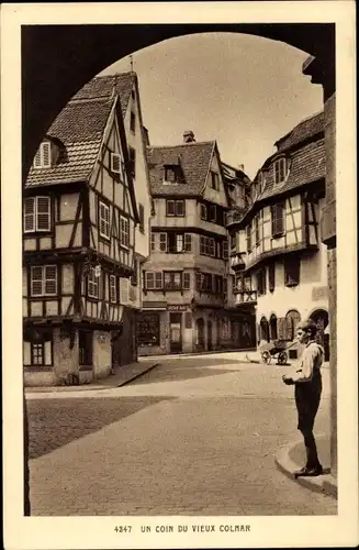 Ak Colmar Kolmar Alsace Haut Rhin, One Corner