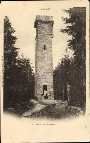 Ak Saales Saal Elsass Bas Rhin, La tour du Climont, Aussichtsturm