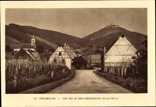 Ak Orschwiller Bas Rhin, Haut Koenigsbourg