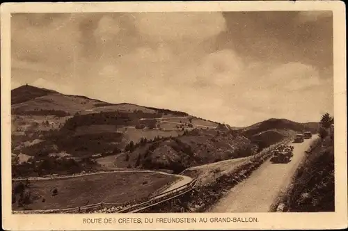 Ak Ballon d'Alsace Vosges, Route des Crêtes du Freundstein