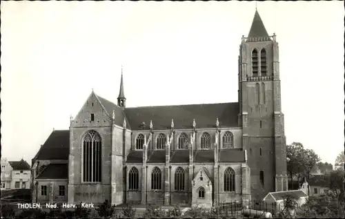 Ak Tholen Zeeland Niederlande, Kirche