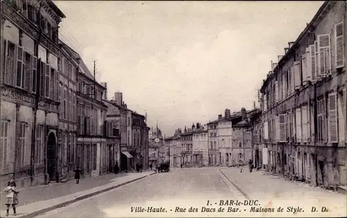 Ak Bar Le Duc Lothringen Meuse, Rue des Ducs de Bar
