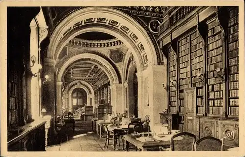 Ak Paris, Senat, Bibliothek, Innenansicht
