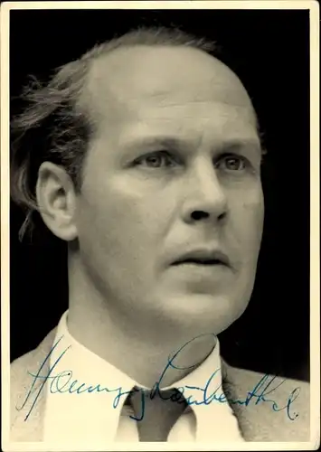 Ak Schauspieler Hansgeorg Laubenthal, Portrait, Autogramm