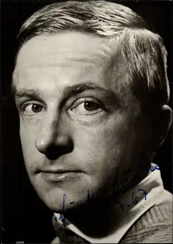 Ak Schauspieler Günter Lüdtke, Autogramm