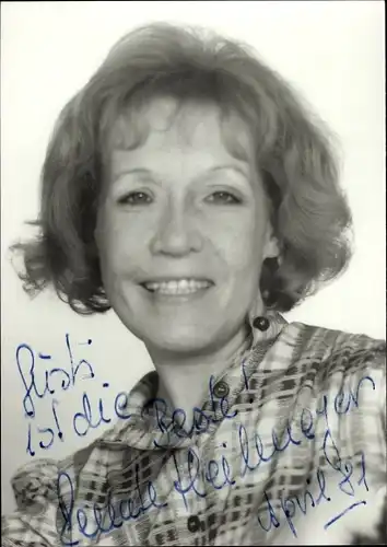 Ak Schauspielerin Renate Heilmeyer, Portrait, Autogramm