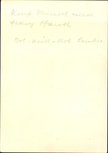 Ak Schauspieler Kurt Heintel und Franz, Portrait, Autogramm