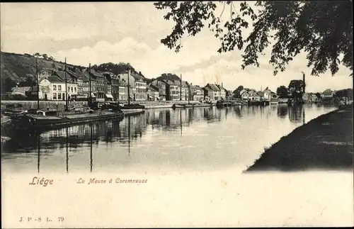 Ak Lüttich Lüttich Wallonien, Maas bis Coromneuse