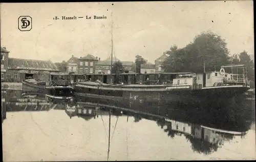 Ak Hasselt Flandern Limburg, Das Becken