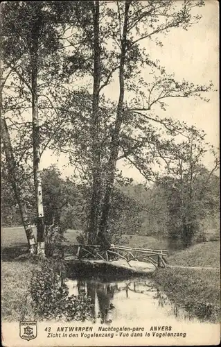 Ak Anvers Antwerpen Flandern, Nachtegalen Park