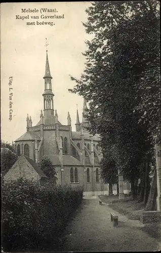 Ak Melsele Beveren Ostflandern, Kapel van Gaverland, Beeweg