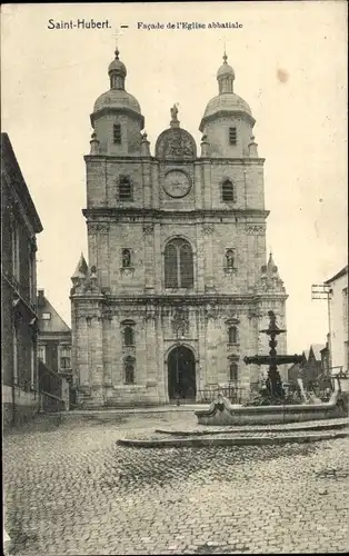 Ak Saint Hubert Wallonie Luxembourg, Abteikirche