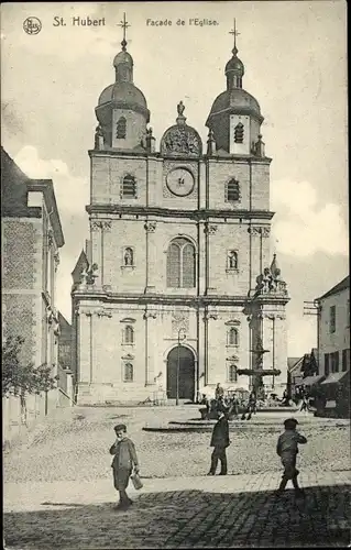 Ak Saint Hubert Wallonie Luxemburg, Kirche