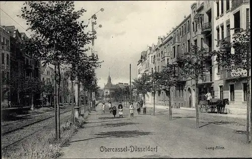 Ak Oberkassel Düsseldorf Nordrhein Westfalen, Lueg-Allee