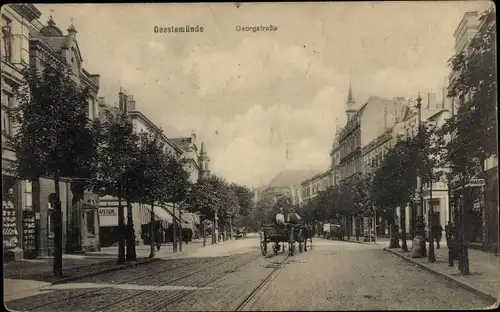 Ak Geestemünde Bremerhaven, Georg-Straße