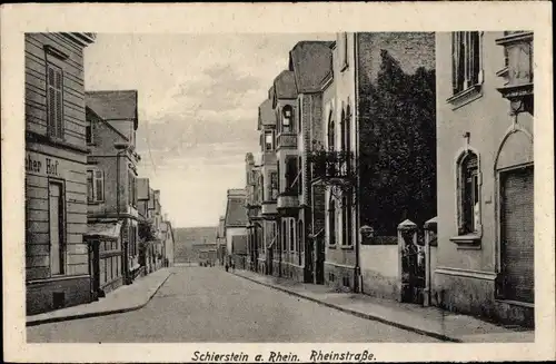 Ak Schierstein Wiesbaden in Hessen, Rheinstraße