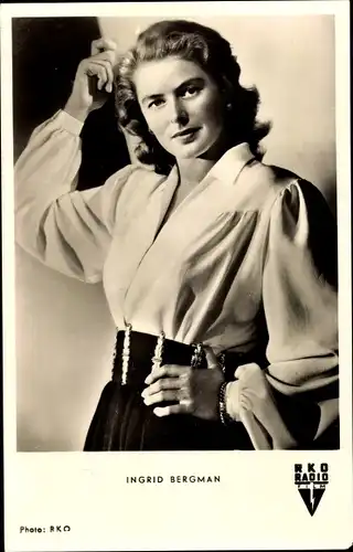 Ak Schauspielerin Ingrid Bergmann, Portrait