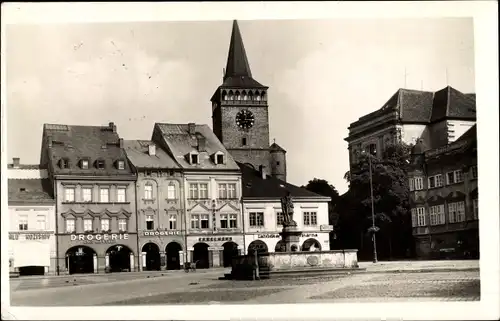 Ak Jičín Jitschin Region Königgrätz, Valdstejnovo namesti