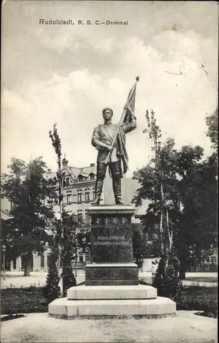 Ak Rudolstadt in Thüringen, Rudolstädter Senioren-Convent-Denkmal