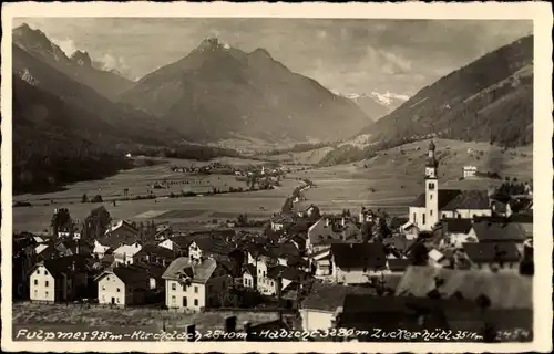 Ak Fulpmes in Tirol, Gesamtansicht, Kirchdach, Habicht, Zuckerhütl