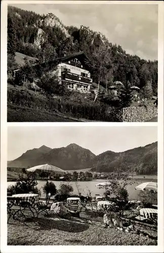 Ak Fischhausen Schliersee in Oberbayern, Terrassen Kaffee Kögl