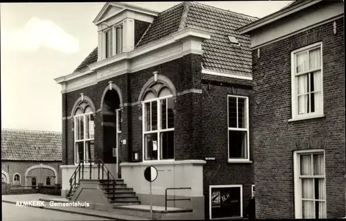 Ak Almkerk Nordbrabant Niederlande, Gemeindehaus