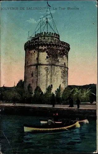 Ak Thessaloniki Griechenland, Weißer Turm