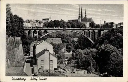 Ak Luxemburg, Adolf-Brücke