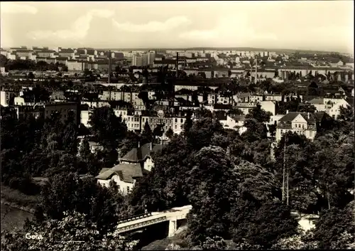 Ak Gera in Thüringen, Panorama, Brücke