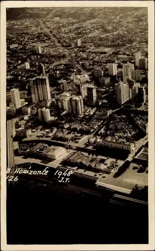 Ak Belo Horizonte Brasilien, Luftbild 1948