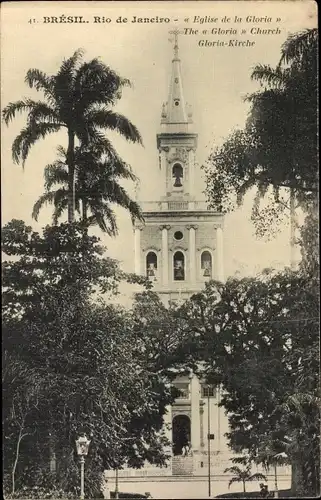 Ak Rio de Janeiro Brasilien, Eglise de la Gloria