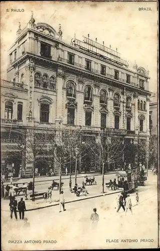 Ak São Paulo Brasilien, Piazza Antonio Prado