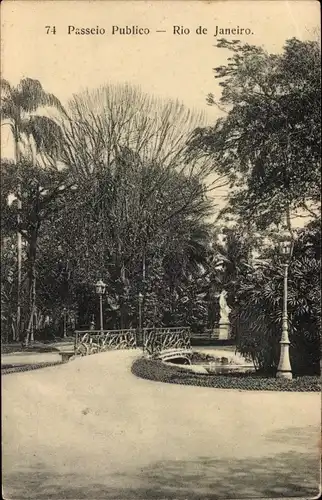Ak Rio de Janeiro Brasilien, Passeio Publico