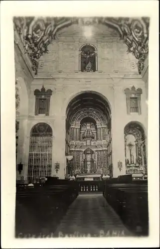 Ak Bahia Brasilien, Basilica, Inneres