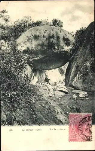 Ak Rio de Janeiro Brasilien, As Furnas, Tijuca