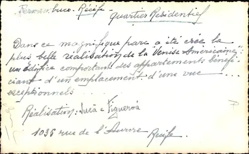 Ak Recife Brasilien, Jardim, Victoria-Regia