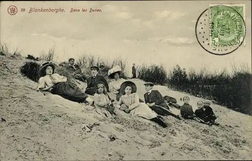 Ak Blankenberghe Blankenberge Westflandern, Dans les Dunes