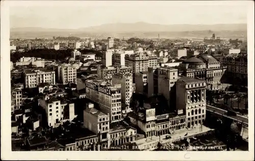 Ak São Paulo Brasilien, Stadtpanorama