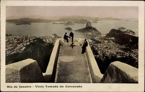 Ak Rio de Janeiro Brasilien, Vista Tomada do Corcovado