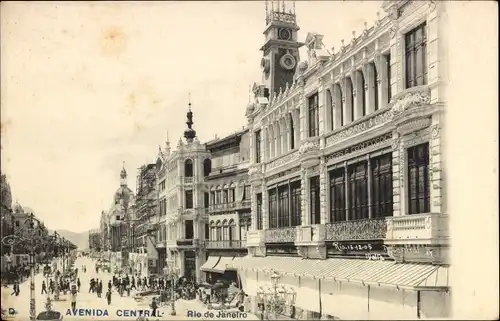 Ak Rio de Janeiro Brasilien, Avenida Central