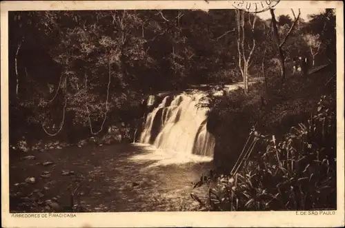 Ak São Paulo Brasilien, Wasserfall