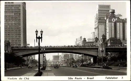 Foto Ak São Paulo Brasilien, Viaduto do Cha