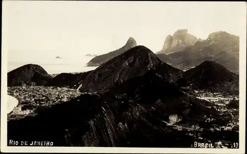 Foto Ak Rio de Janeiro Brasilien, Teilansicht