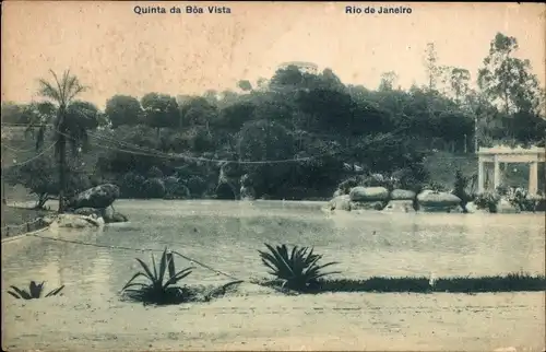 Ak Rio de Janeiro Brasilien, Quinta da Boa Vista