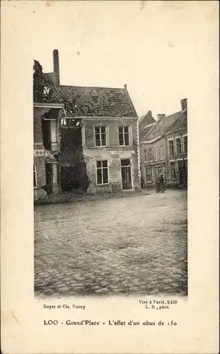 Ak Loo Westflandern Belgien, Grand Place