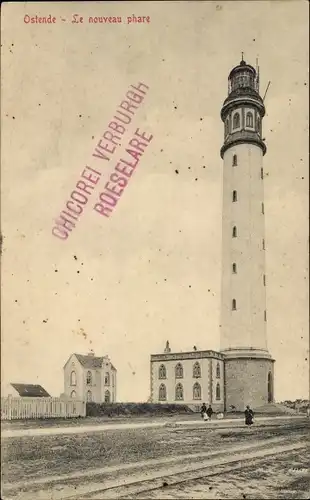 Ak Ostende Westflandern, Der neue Leuchtturm