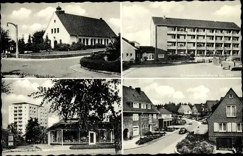 Ak Itzehoe Tegelhörn, Jakobi Kirche, Amselweg, Hochhaus